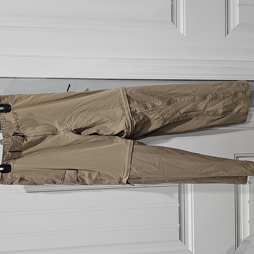 Magellan Outdoors Kids Tan Cargo Zip Off Pants